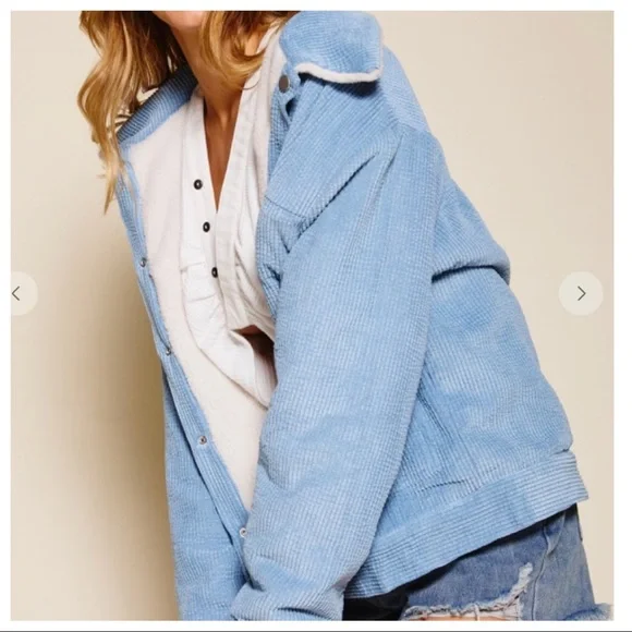 #10 Warm and cozy Reversible Oversized Corduroy jacket - Picture 4 of 9